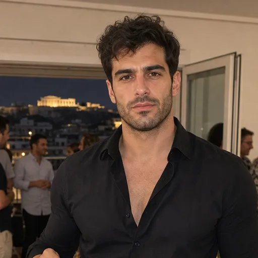 Χρήστος, Ηχολήπτης, πορτρέτο δημιουργημένο από ΤΝ