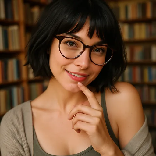 AI-generated portrait of Wren, bookseller