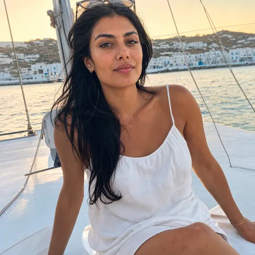 AI-generated portrait of Yasmin, yacht skipper