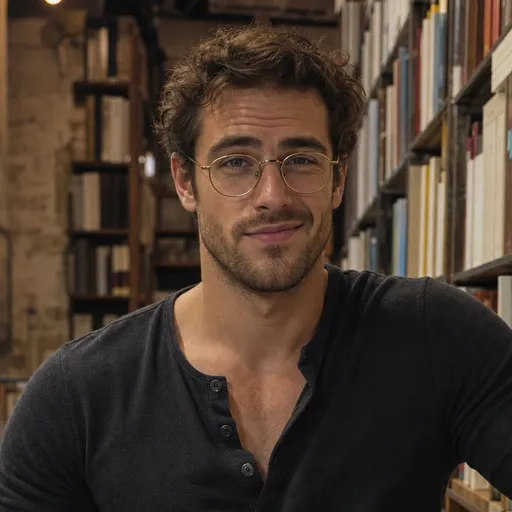 Portrait d'Antoine, doctorant en lettres, généré par IA