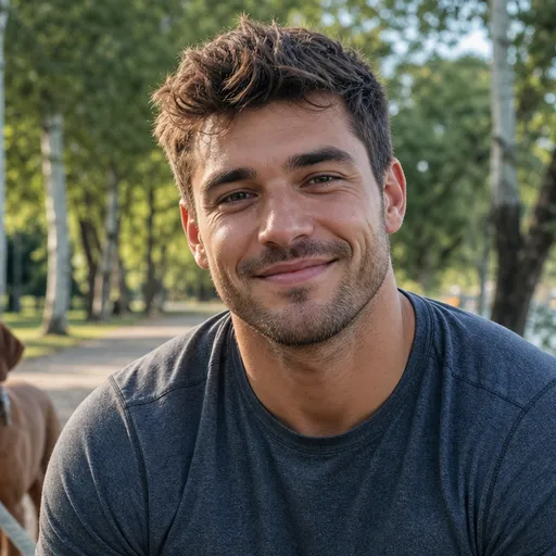 Máté, Kutyatulajdonos, MI által generált portré
