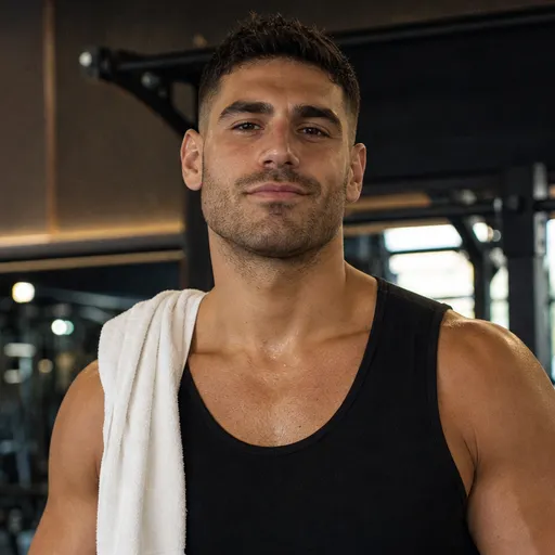 Ritratto di Andrea, vigile del fuoco, generato con IA