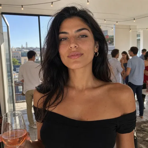 Ritratto di Sara, stylist, generato con IA