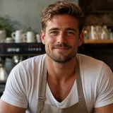 Portret van Daan, met AI gemaakt