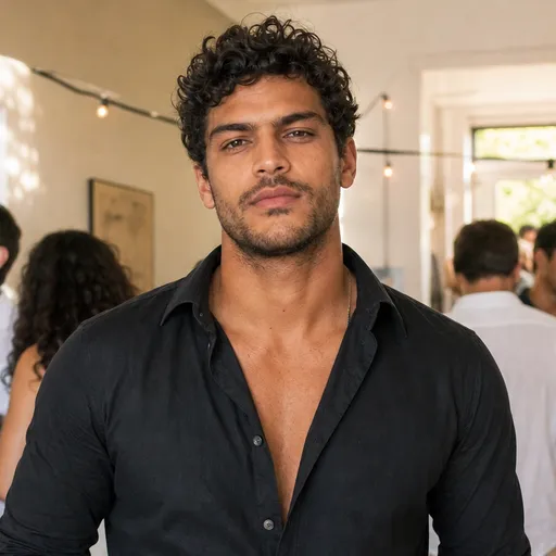 Retrato de Caio, técnico de som, gerado com IA