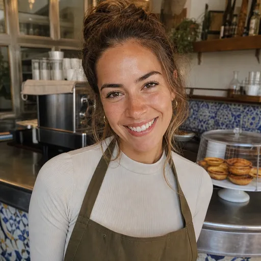 Matilde, barista, retrato gerado por IA