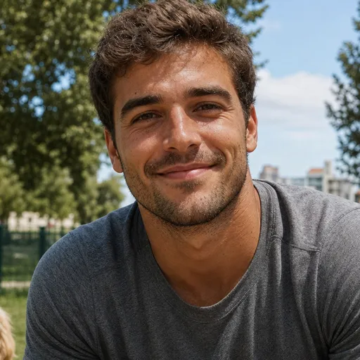 Rodrigo, dono de cão, retrato gerado por IA
