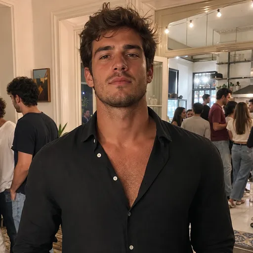 Gonçalo, técnico de som, retrato gerado por IA